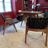 1 Table and 4 chairs/armchairs - Jens RISOM - Knoll 1949 - Scandinavian Design