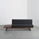 Cansado mahogany bench by Charlotte Perriand, circa 1962.