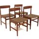 Set de 4 chaises scandinave en teck, Suède, 1960