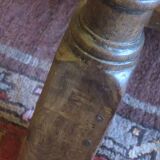 Antique patinated oak dining table, 18th century
