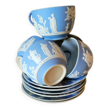 6 cups and wedgwood under cups