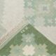 Swedish flat wave carpet Teppich in green, 1960s