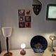 Murano glass, vintage 70s table lamp