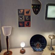 Murano glass, vintage 70s table lamp