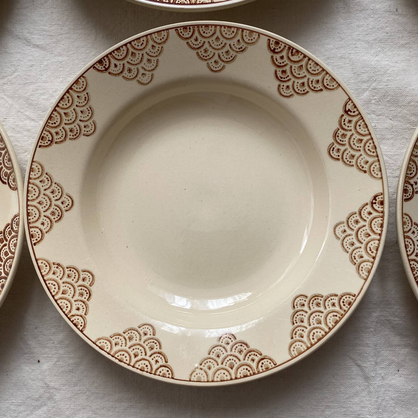 St Amand deep plates, 1930s