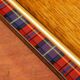 Top "Tartan" golden oak, blackened wood & brass 1960