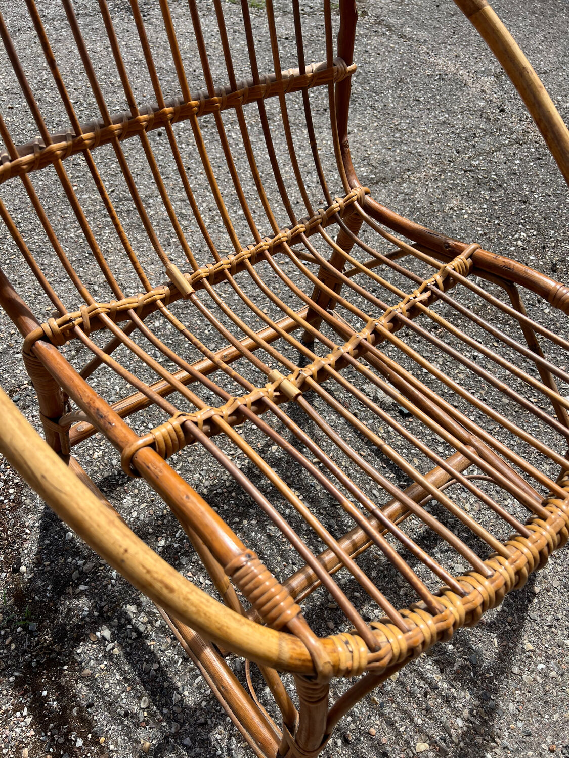 Rattan armchair