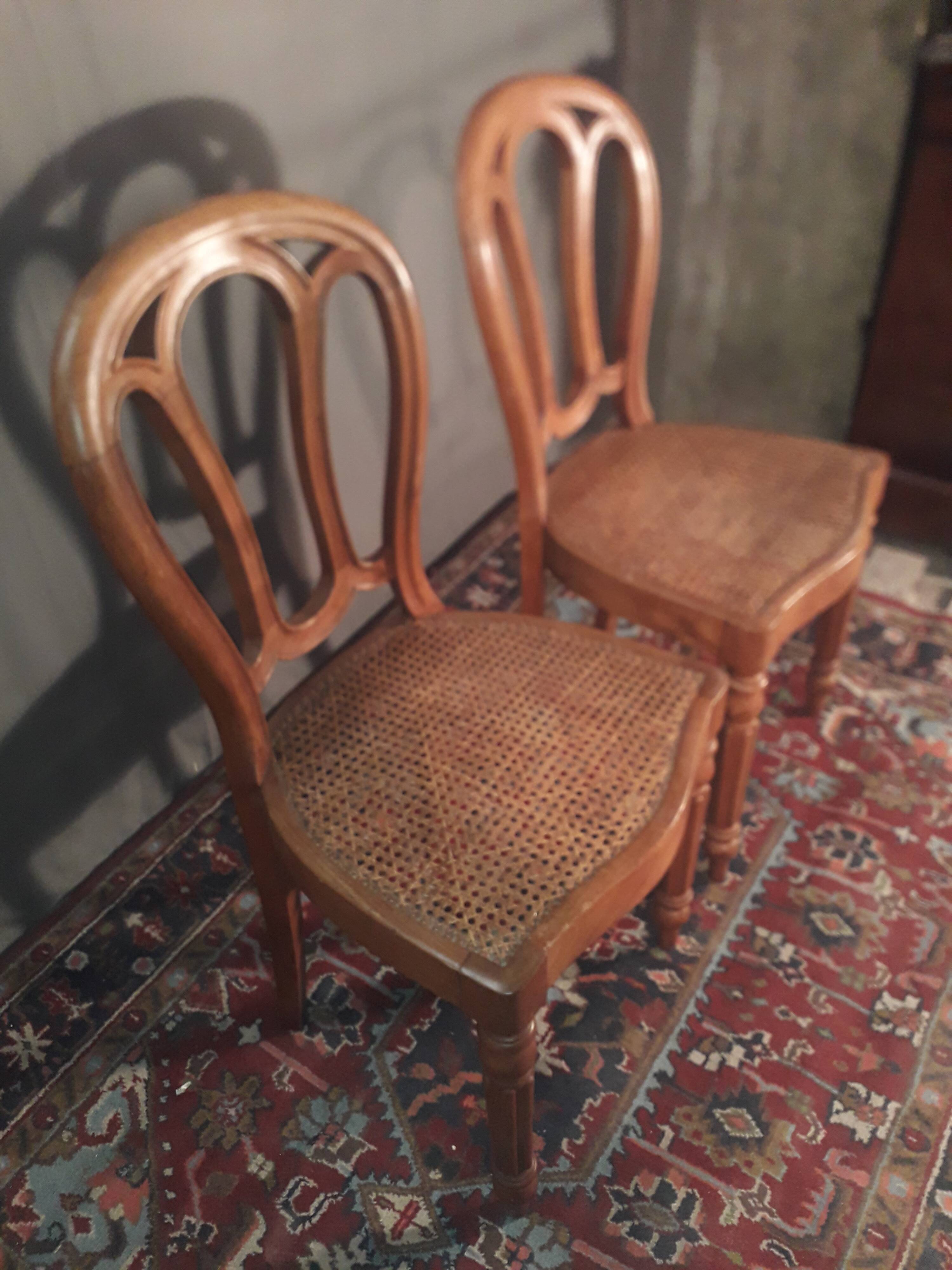Paire de chaises Louis Philippe