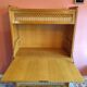 Secrétaire vintage en bois et rotin