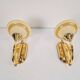 Art Nouveau Regency Brass Wall Lamps by Bejorama Lighting, Spain, 1970s, Set of 2
