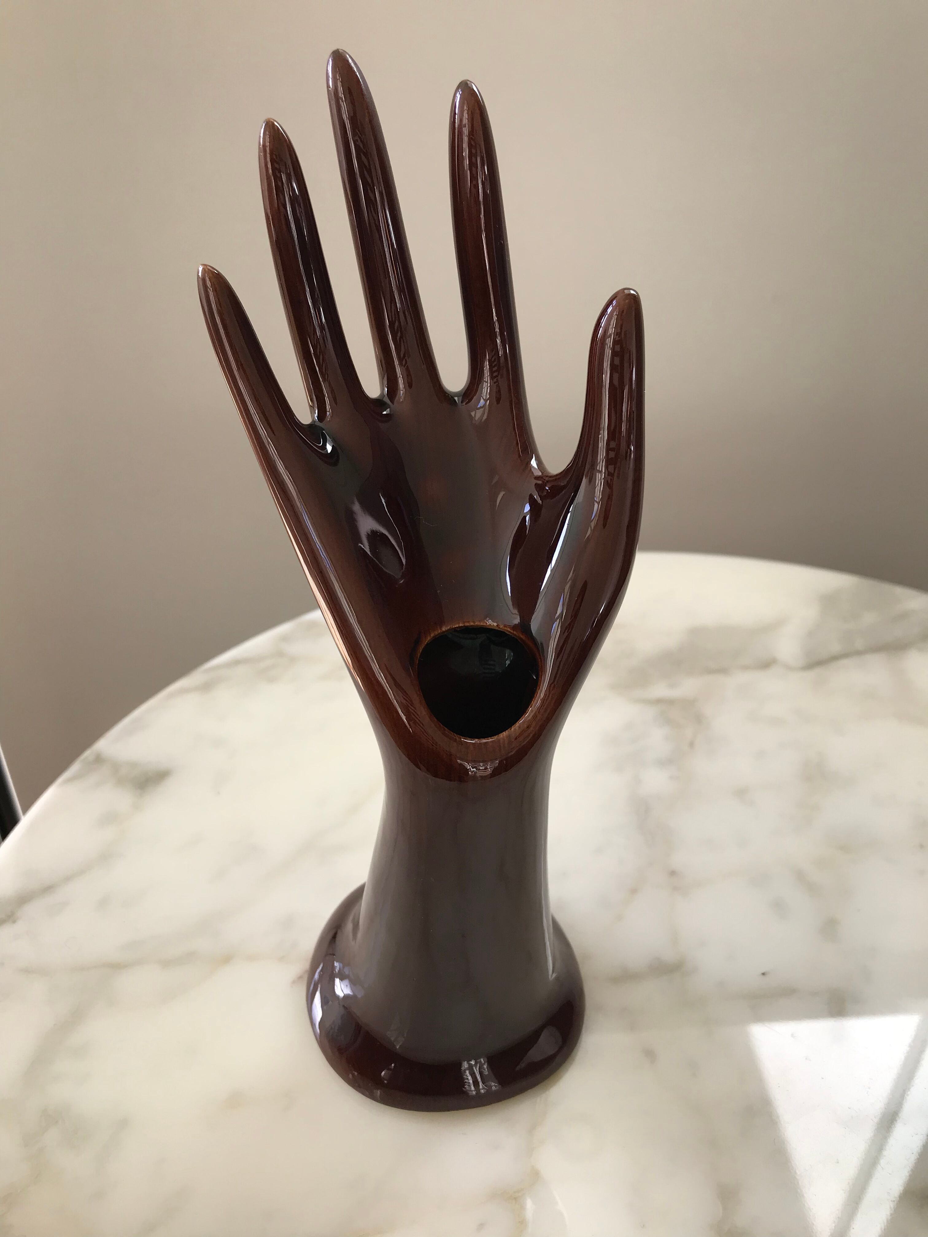 Hand vintage jewelry holder