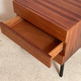 Chest of drawers or bedside table in rosewood 1950