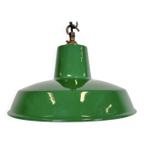 Industrial Green Enamel Factory Pendant Lamp , 1960s