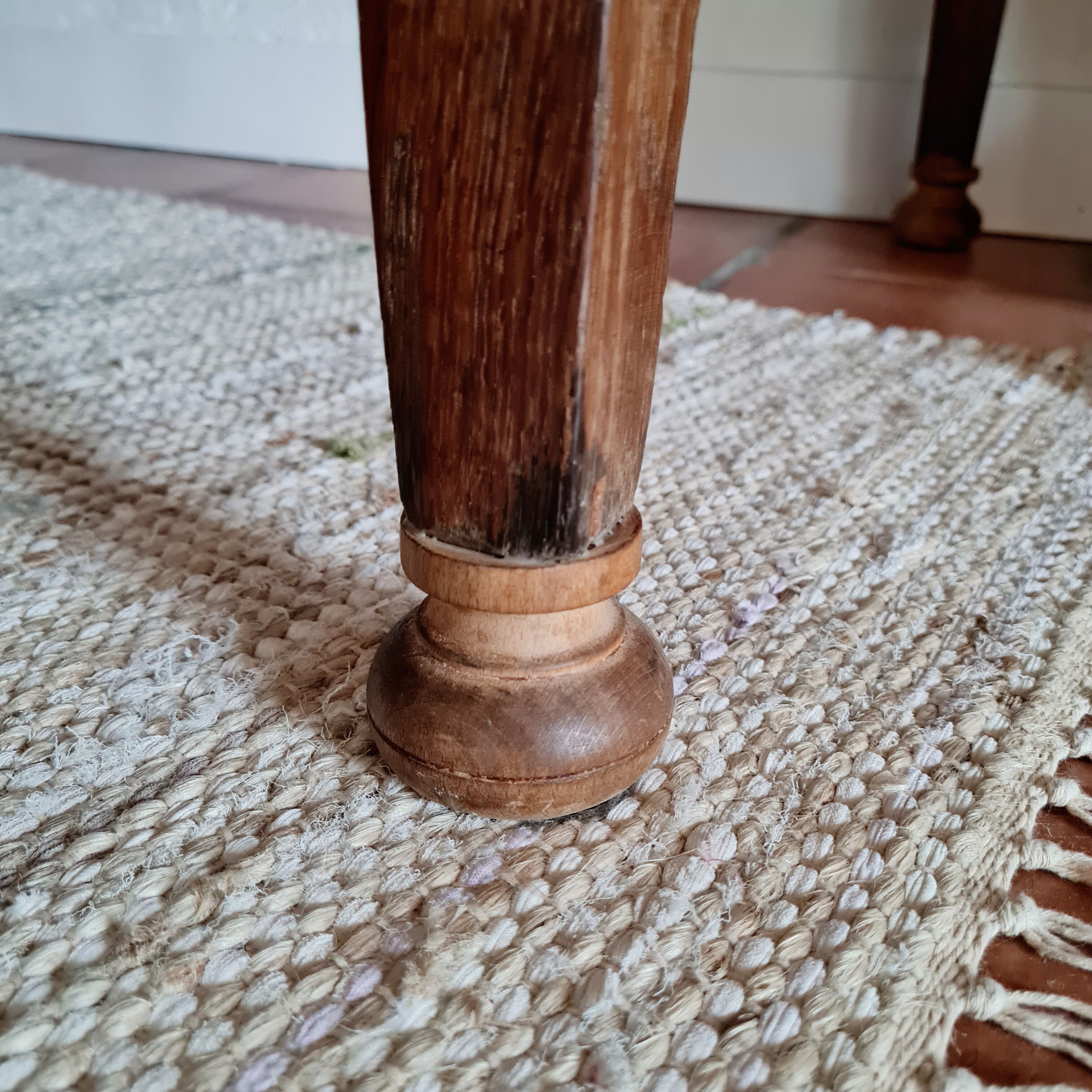 Old farmhouse table 2 drawers