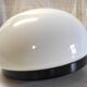Opaline globe and black metal ceiling or wall light, diam. 20 cm - late 20th century