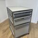 USM Haller pedestal in light grey