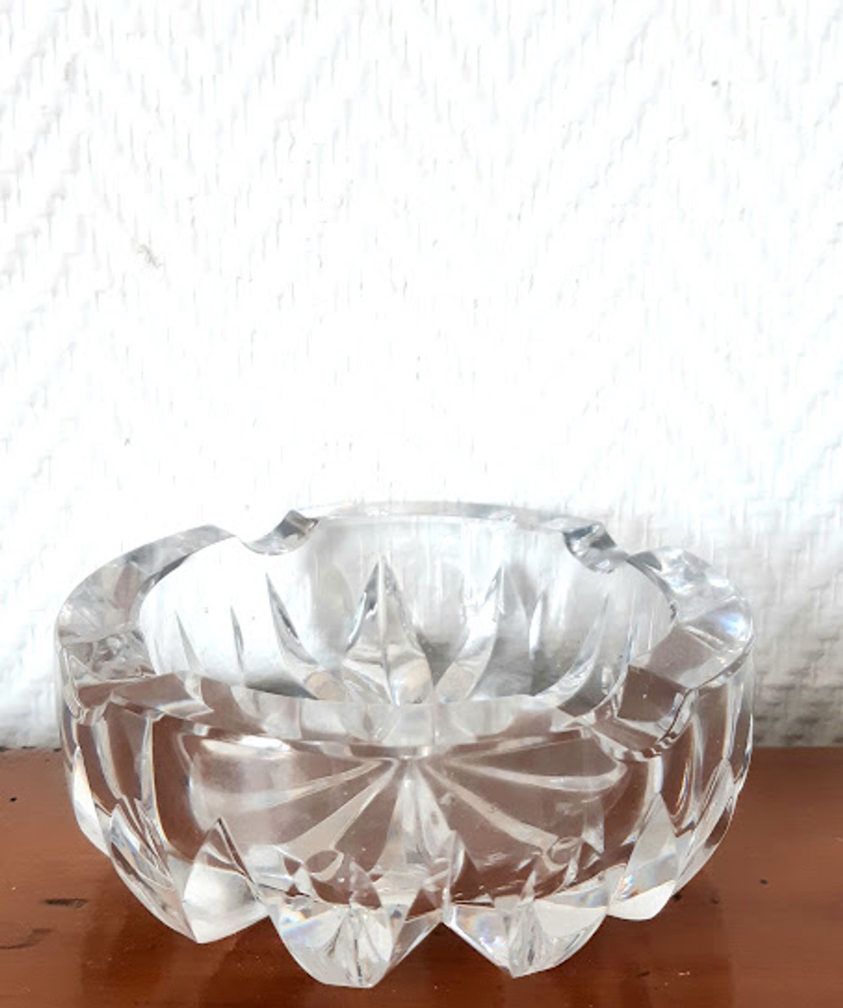 Saint Louis crystal ashtray