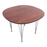 Table scandinave Super-ellipse en palissandre de Rio. 4 pers.