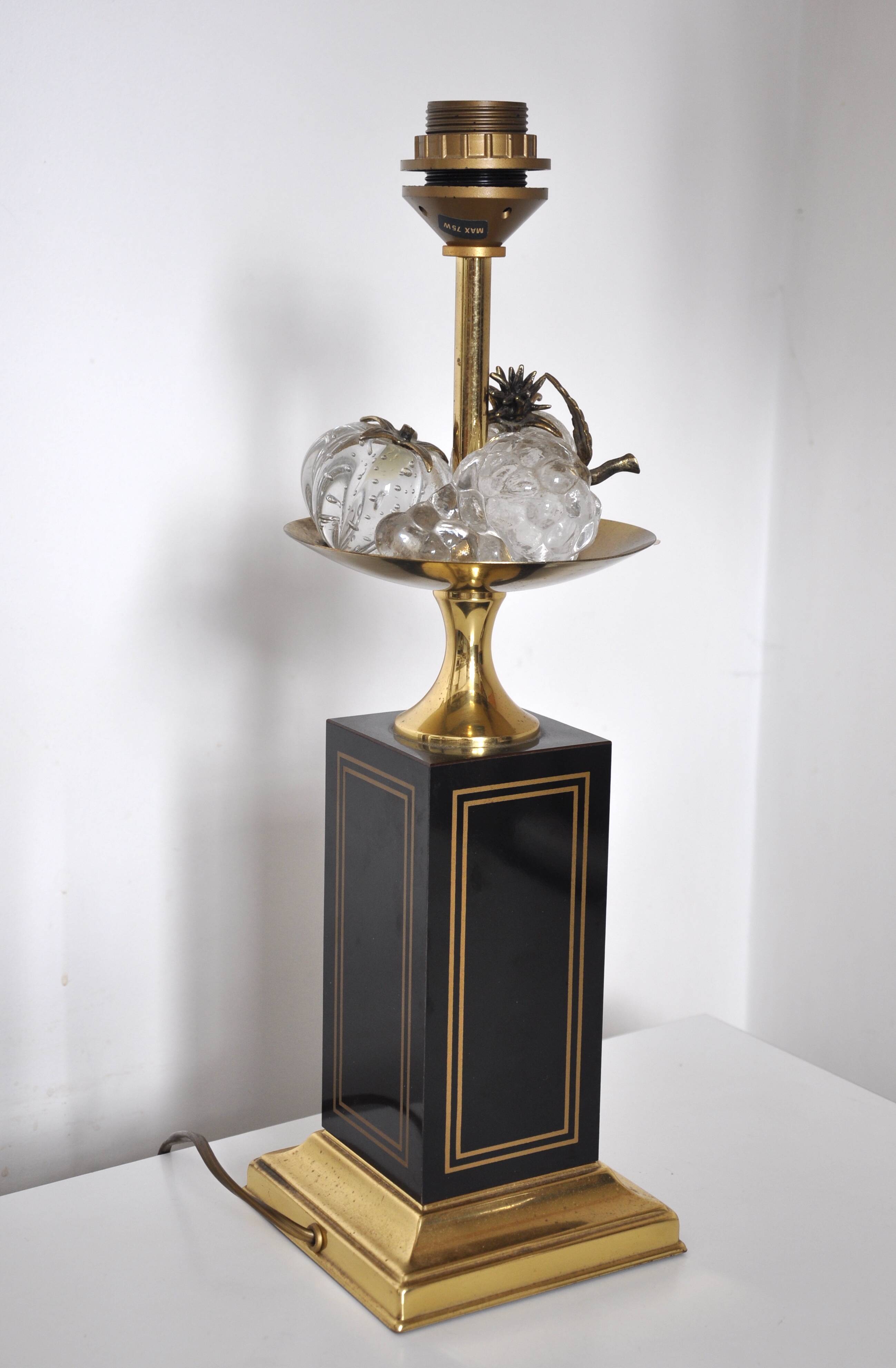 Lamp Charles crystal fruit cut