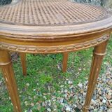Paire de chaises cannees doré anciennes style louis xvi