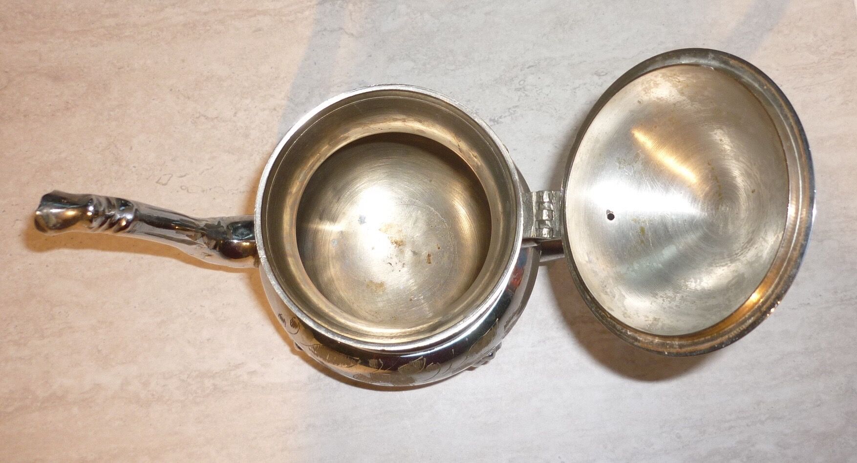 Metal and Bakelite teapot