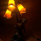 Art Deco statue lamp