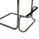 Vintage Black Leather & Chrome Italian Modern Barstools Set