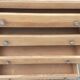 Chest of drawers 4 drawers oak feet compass vintage raw wood