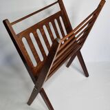 Folding teak magazine rack by Cees Braakman