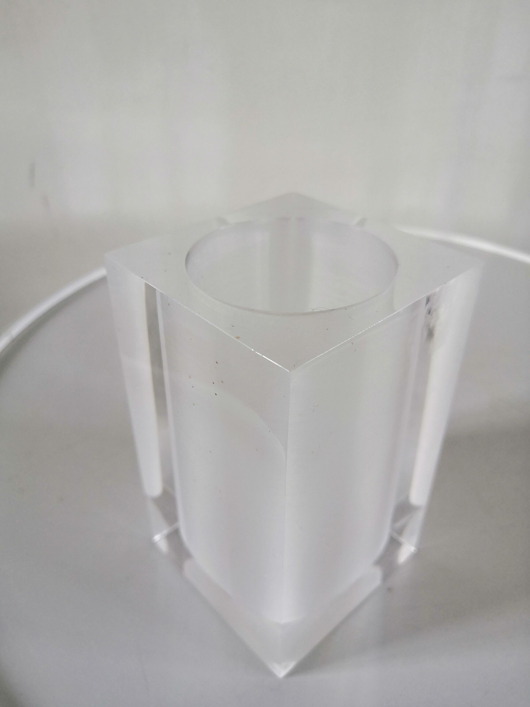 Plexiglas pencil holder design 70s