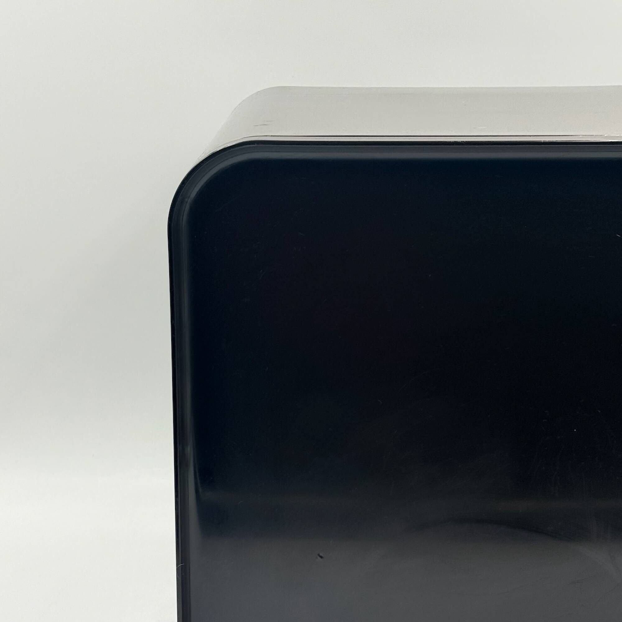 Cube de rangement DIME Marcello Siard Longato années 70 plastique brun