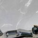 Plats rectangulaires en inox art déco