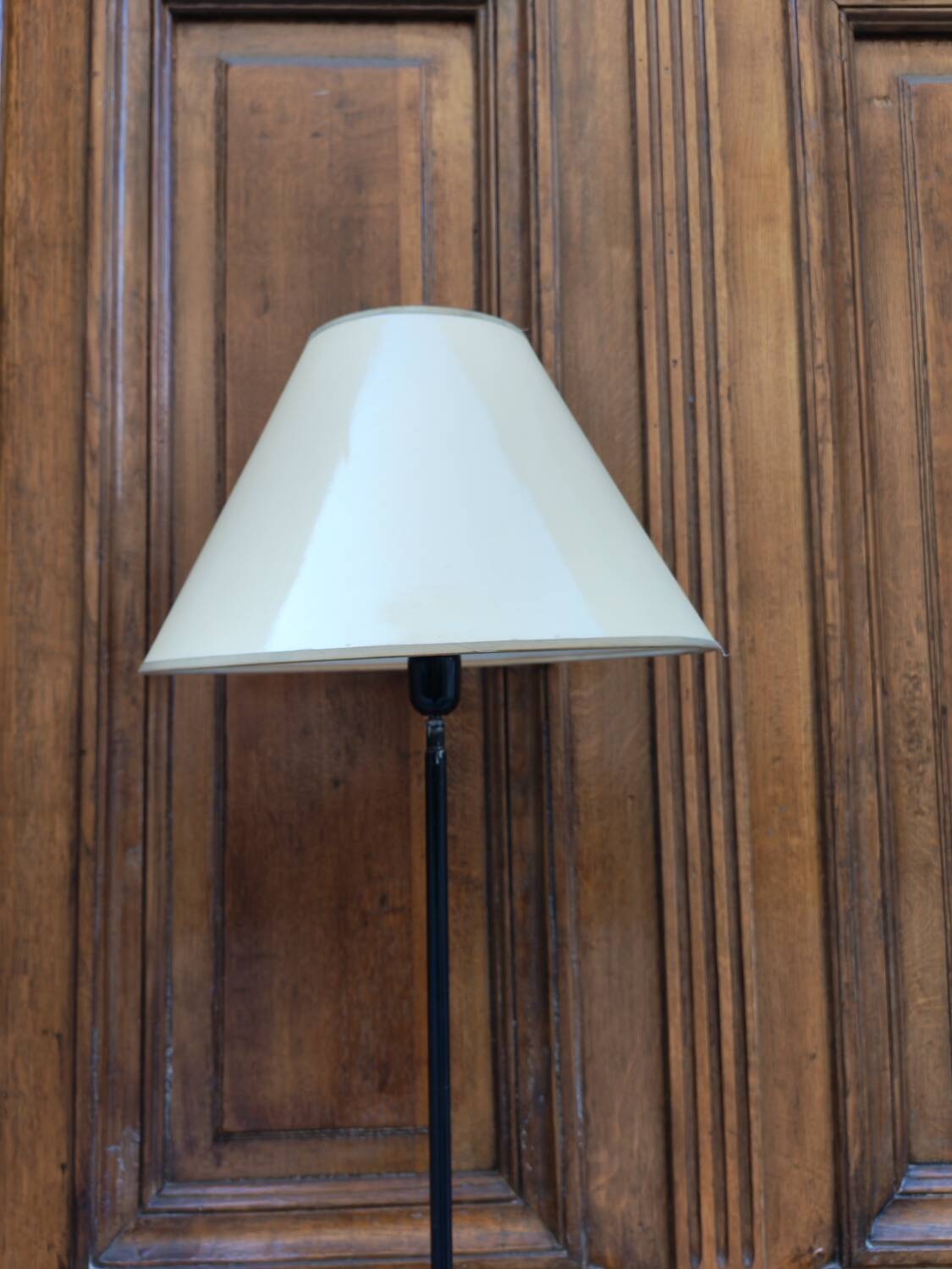 Floor lamp - table - magazine rack in wrought iron