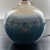 Lampe boule en céramique bleue