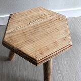 Raw wood tripod tripod