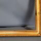 19th century frame gilded stucco wood, beaded interior edges, 47x39 cm, leaf 41.8x32.7 cm SB