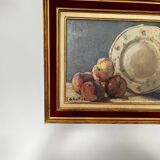 Oil on canvas - still life - signed Leonie de Bailleul