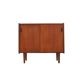 Danish Teak Cabinet with Sliding Doors, 1970s