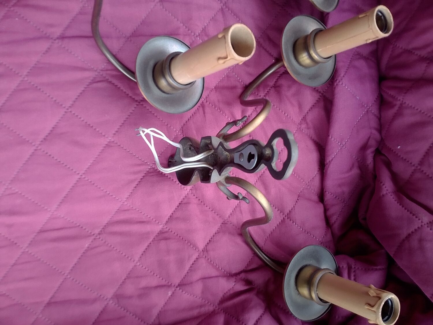 3 double brass appliques