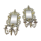 Paire d’appliques à Miroir