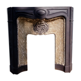 Cast-iron fireplace angelots decorations