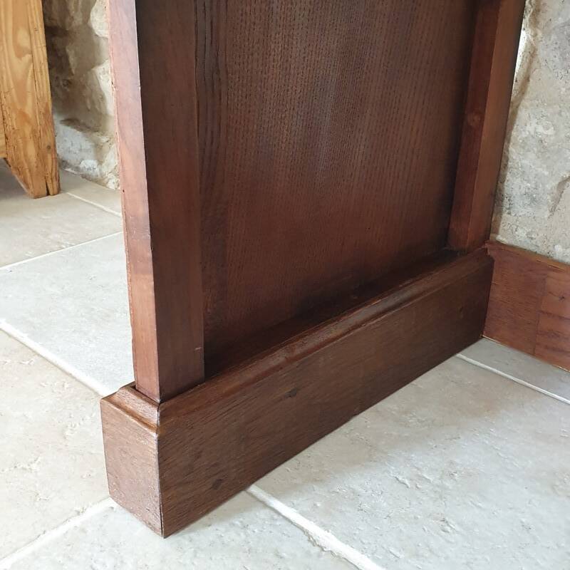 Bureau en chêne et noyer