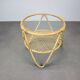 Mid-Century Bamboo and Glass Coffee Table by Alan Fuchs, Czechoslovakia, 1960s