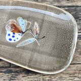 Set of 3  serving dishes-Faiencerie MBFA Pornic-Model Butterfly-70s