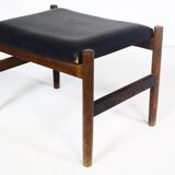 Tabouret danois en palissandre années 1960