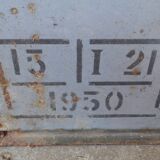 Steam train road sign 1950