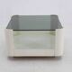 1970s Italian Square Glass Coffee Table