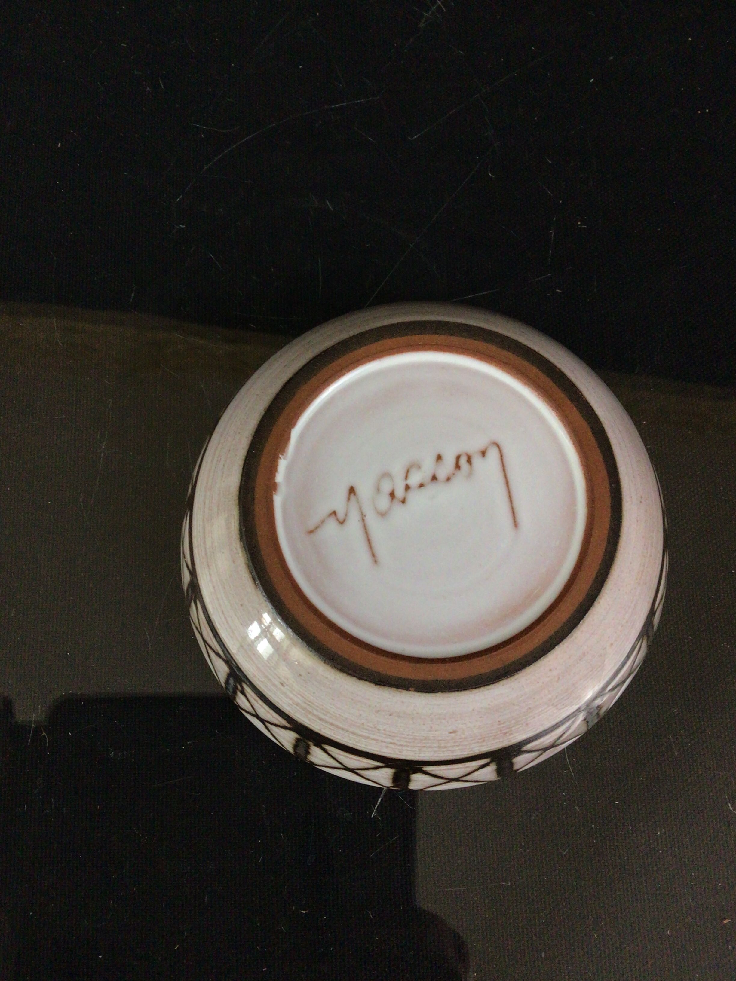 Bowl / cup signed Masson Vallauris