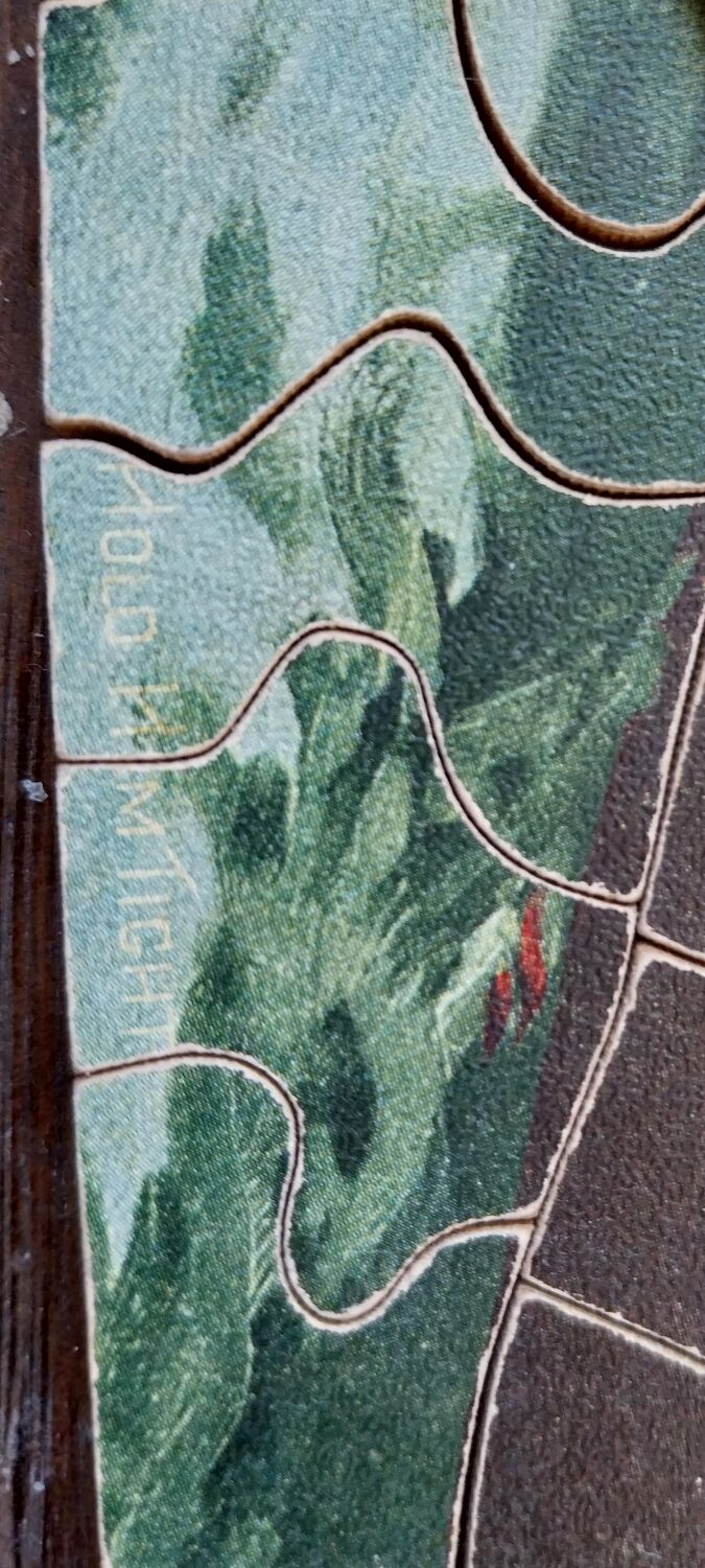 Antique wooden puzzle