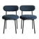 2 chaises NV Gallery bouclé bleu